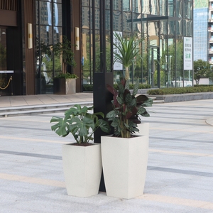 Set di Fioriere da Esterno LVEN in Acciaio Inox, 3 Misure, Vasi Conici in Metallo Verniciato a Polvere con Drenaggio per Casa <span class=keywords><strong>e</strong></span> Giardino - Product Image 5