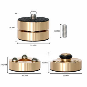 Coussinet de son de haut-parleur en alliage d'aluminium coussinet de <span class=keywords><strong>pied</strong></span> en acier coussinet de <span class=keywords><strong>pied</strong></span> à bille en acier équipement audio et vidéo - Product Image 1