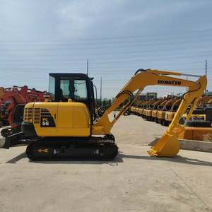 Excavatrice sur chenilles de 5 tonnes de haute qualité d'origine, mini-excavatrices KOMATSU PC56, excavatrice Komatsu PC56 à vendre - Product Image 5