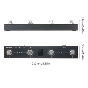 Controlador <span class=keywords><strong>MIDI</strong></span> inalámbrico BT de chocolate, recargable, 4 botones, controlador de pie <span class=keywords><strong>MIDI</strong></span> portátil, Control de aplicación - Product Image 6