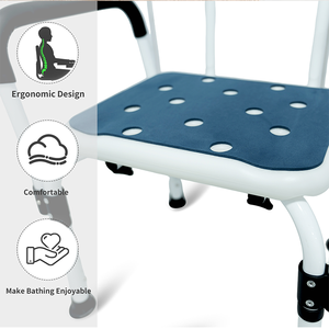 <span class=keywords><strong>Silla</strong></span> de <span class=keywords><strong>baño</strong></span> de seguridad especial para ancianos, mujeres embarazadas, pacientes con fractura, hemiplejía, para suministros de terapia de rehabilitación - Product Image 6