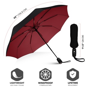 <b>Windproof</b> 3 Folding Automatic <b>Umbrella</b> Travel Foldable <b>Umbrella</b> <b>Umbrella</b> with Fan - Product Image 5