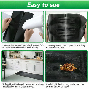 Factory Supply (60cm & 120cm) Solid <b>Mouse</b> Trap Glue Board with Black Clear Plastic Waterproof Adhesive for Factory and Warehouse - Product Image 5
