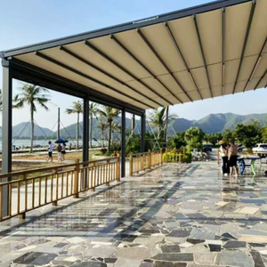 ที่กำบังหลังคาโรงจอดรถอลูมิเนียมพีวีซีสีขาวแบบป๊อปอัพที่กำบังโลหะสำหรับที่จอดรถกลางแจ้งงานตามสั่ง - Product Image 2