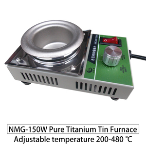 Olla de Soldadura Termorregulada de 100/150/250/300W para Fundir Estaño, Recubrimiento de Titanio, Redonda y Pequeña / Mini Olla de Soldadura por Ola - Product Image 3