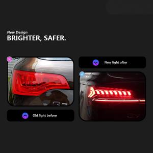 06-16 Q7 Custom Racing <b>LED</b> Tail <b>Light</b> Assembly Full Streamer Steering ABS Material Red Lens 12V Voltage Q7 Red Lens <b>LED</b> Tail Lig - Product Image 5
