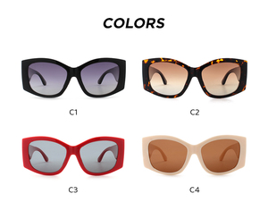 Lunettes de soleil vintage œil-de-chat en écaille de tortue, monture PC, style rétro, grandes marques, vente en gros, noires, nouvelle mode, avec boîte, unisexe - Product Image 4