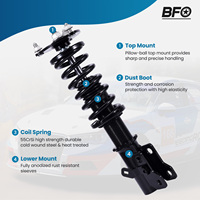 Kit d'Amortisseurs Réglables BFCO pour Acura CSX Berline 4 Portes pour HONDA CIVIC & Si VIII FG1/FG2 FA1/FA2/FA3/FA4/FA5 2006-2011 Utilisation Quotidienne