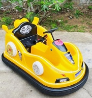 Voiture tamponneuse électrique lumineuse parent-enfant pour usage extérieur, équipement de divertissement rechargeable, couleur personnalisable pour jardin, fabriqué en Chine