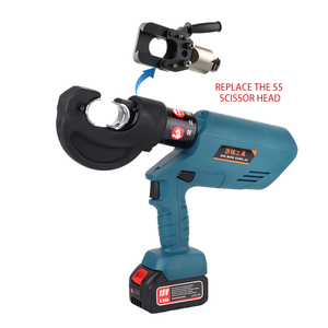 Outil de sertissage <span class=keywords><strong>hydraulique</strong></span> électrique rechargeable au lithium-ion portable 2-en-1 EZ-400/55, autres outils hydrauliques, <span class=keywords><strong>coupe</strong></span>-câble <span class=keywords><strong>hydraulique</strong></span> - Product Image 1