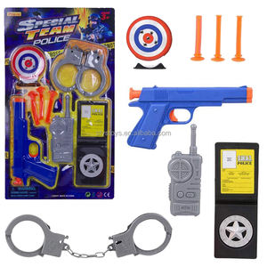 बेस्ट पुलिस एक्सेसरीज ड्रेस-अप पुलिस स्प ड्रेस-अप मिनी टारगेट हैंडपफ के साथ सेट - Product Image 1