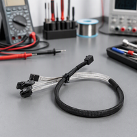 Câble de serveur SFF 8643 avec connecteurs de terminaison SATA à 7 broches, prend en charge le transfert de données à haute vitesse et les périphériques de stockage