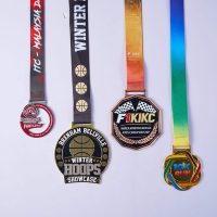 Medalla Deportiva de Metal con Logotipo Personalizado en Forma de Copa de Fútbol 2026, Medalla de Oro 3D en Blanco para Maratón y Fútbol, Venta al Por Mayor