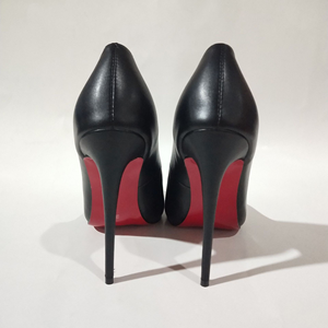 अनुकूलित नुकीले पैर की अंगुली टेबलेट हेल्ड पंप महिलाओं और महिलाओं के लिए फैशन खोखले सिंगल पु चमड़े 12 सेमी हाई हील्स जूते - Product Image 6