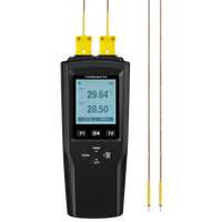 YET-620L Digital LCD Thermometer with K-Type Probe High Accuracy Double Channels Temperature Measurement OEM & ODM Supported