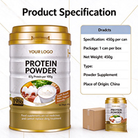 Mélange de protéines de lactosérum et d'isolat de soja OEM, 87 % de protéines par portion, complément nutritionnel sportif pour la musculation et la remise en forme