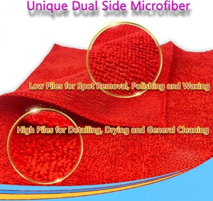 VANTUR Lot de 36 chiffons de nettoyage en microfibre 300 GSM, haute qualité, pour lavage de voiture et essuie-tout de cuisine - Product Image 2