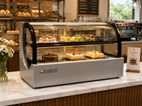 Lemari Pendingin Kue Mini Square Single-Temperature 540 dengan Kontrol Digital dan Sistem Pencairan Otomatis