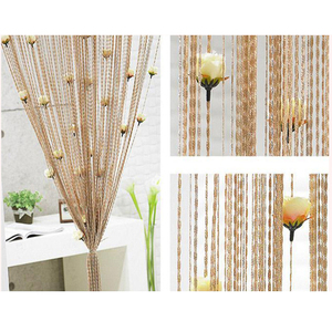 <span class=keywords><strong>Rideau</strong></span> décoratif <span class=keywords><strong>à</strong></span> <span class=keywords><strong>franges</strong></span> pour porte avec panneau mural floral, séparateur de pièce, écran <span class=keywords><strong>à</strong></span> pompons, décorations pour la maison - Product Image 6