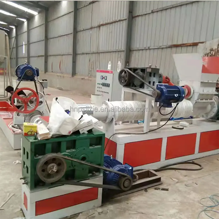 PP, HDPE, LDPE, LLDPE PE Plastic Film Agglomerator Pelletizer