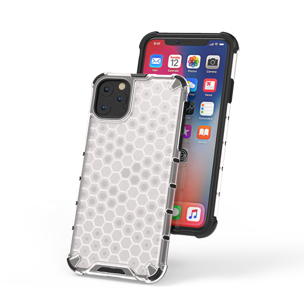 2020 d'usine Doux au Toucher En Nid D'abeille pour iPhone 11 Pro Max Étui Rigide Pour Téléphone Portable pour iPhone 11 Pro Max