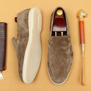 Mocassins décontractés d'affaires durables à semelle souple en cuir véritable pour hommes - Product Image 4