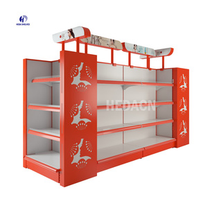 Thiết bị giá kệ Gondola Kim Loại hiển thị cửa hàng tạp hóa Kệ sử dụng mua sắm siêu thị kệ giá - Product Image 4