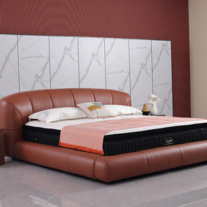 Juegos de dormitorio de tamaño Queen en blanco nórdico para cama completa de 1,8 M, juego de dormitorio con muebles de cama tapizados modernos de lujo - Product Image 1