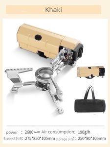 Réchaud à <span class=keywords><strong>cassette</strong></span> extérieur portable réchaud magnétique pliant réchaud de camping en plein air ustensiles de cuisine gaz marmite cafetière - Product Image 5