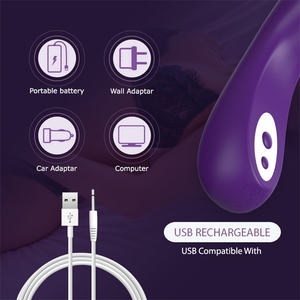 Silikon wasserdicht 12 Vibration Erwachsene weibliche USB-Ladegerät G-Punkt Kaninchen Vibrator - Product Image 3