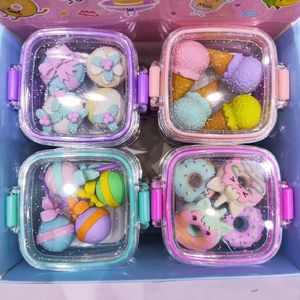 Cute <strong>Small</strong> <strong>Eraser</strong> in Lunch <strong>Small</strong> Plastic Box for School Reward - Product Image 3