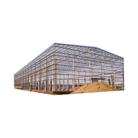 Bâtiments d'entrepôt préfabriqués en structure acier avec kits de construction métalliques, design moderne pour usage résidentiel, origine Chine