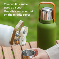 CITIOH 316 acier inoxydable 27oz gobelet sous vide bouteille d'eau poignée Portable infuseur à thé plus sain pour voyage Camping