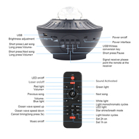 Projecteur d'étoiles en gros, veilleuse ciel étoilé, projecteur spatial avec télécommande et haut-parleur Bluetooth