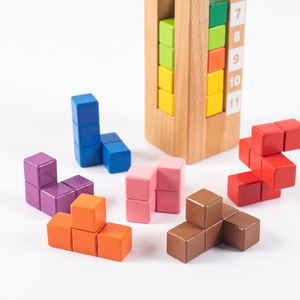 Brainwalker trẻ em giáo dục Khối xây dựng giáo dục không gian giáo dục sớm tư duy logic đào tạo tuổi 3 + Đồ chơi giao tiếp não - Product Image 2