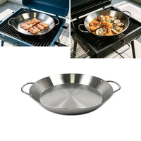Marmite coréenne en acier inoxydable pour fruits de mer, poêle à frire, marmite à nouilles, ustensiles de cuisson, marmite à ramen en métal pour cuisinière à induction avec doubles poignées
