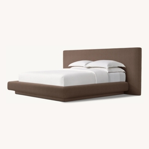 Vente directe d'usine, <span class=keywords><strong>lit</strong></span> à panneaux en tissu entièrement capitonné de style américain, style français, vintage RH MULHOLLAND EXTENDED, personnalisable - Product Image 5