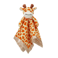 Couverture de sécurité en peluche personnalisée en gros, motif éléphant, grise, douce, pour bébé, cadeau unisexe pour tout-petit