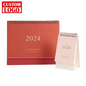 Günstige Geschenke für die Werbung Benutzer definierter Druck Creative Daily Desk 2024 365 Tage personal isierter monatlicher täglicher Schreibtisch kalender
