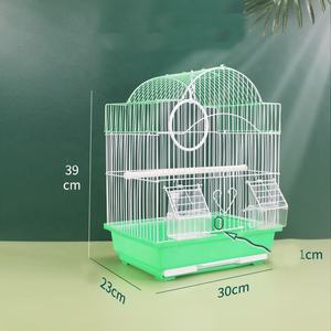 Veel Kleur Gaas, Mooie Handgemaakte Blauwe Ronde Dak Metalen Vogelkooi In Hete Verkoop - Product Image 4