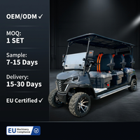 Carrito de Golf Eléctrico de 6 Plazas con Certificación CE Tarion, 60V, 35KM/H, 90km de Autonomía, Neumáticos Todoterreno de 14 Pulgadas, Color Personalizable