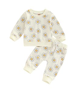 Vente de gros Ensemble barboteuse et pantalon à manches longues et à volants pour <span class=keywords><strong>bébé</strong></span> fille - Product Image 4