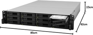 หน่วยขยายพื้นที่จัดเก็บข้อมูลแบบติดตั้งบนแร็ค 2U รุ่น RX1217RP 12 ช่องใส่ฮาร์ดดิสก์ พร้อมแหล่งจ่ายไฟ 2 ชุด รองรับฮาร์ดดิสก์ขนาด 3.5 นิ้ว/2.5 นิ้ว RX1217RP - Product Image 2