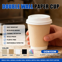 Vente d'usine – Gobelet à emporter en papier à double paroi, écologique, personnalisé avec logo, pour café, thé au lait et boissons chaudes
