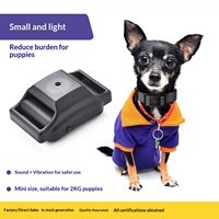 Collier anti-aboiement pour chien en polyester, mini et léger, étanche IPX7, avec batterie rechargeable, entraînement sonore/vibratoire pour une utilisation sûre