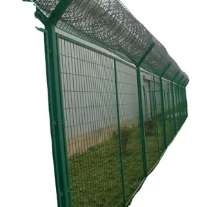 Anti Climbing Safety Y Guardrail Isolation Wire Mesh Airport Fence Prison Fence