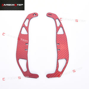 Para <span class=keywords><strong>Audi</strong></span> A4 B8 A3 8P S3 A5 A6 <span class=keywords><strong>S6</strong></span> <span class=keywords><strong>C6</strong></span> Q5 A8 R8 TT TTS Volante de coche Palanca de cambios de carbono Extensión de engranaje - Product Image 1