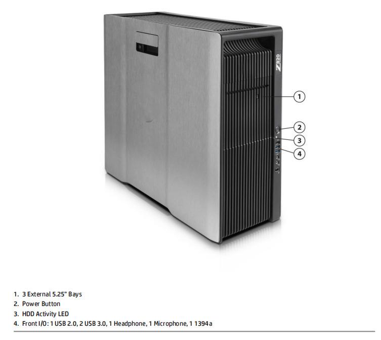 HP Z820 Workstation - 16core 2.6ghz, 128GB RAM, 500GB SSD