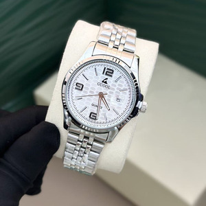 Reloj Mecánico Automático Clásico con Bisel Acordonado, Cristal de Zafiro, Ventana de Fecha, Acero Inoxidable, para Hombre - Product Image 6