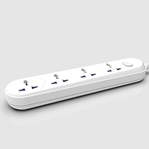 Protector de Sobretensión de 4 Vías, Regleta de Enchufes con Cable de 3 Metros, 5/4 Tomas de Corriente, Puertos USB, 10A, para Hogar y Oficina - Product Image 2